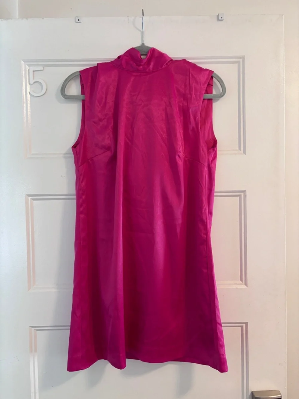 NWT Daily Drills Silk Pink Mini Dress - Picture 3 of 5